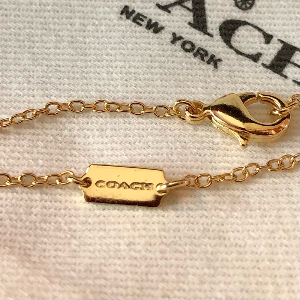 Coach NWOT Alphabet Necklaces XO w/ Dustbag - Picture 6 of 7